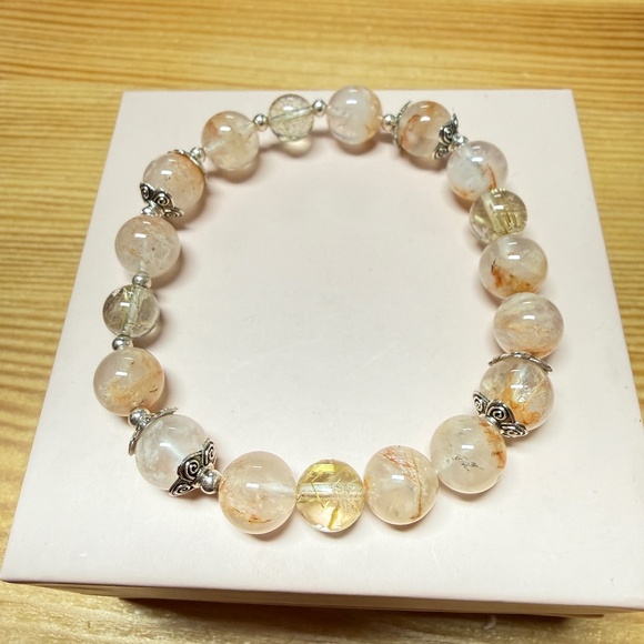 Golden Rutilated Quartz Bracelet - Picture 1 of 2